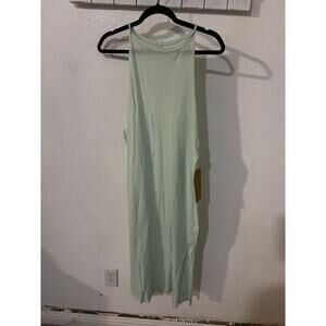 NWT Niyama Sol Leonis Dress Poolside sz M liteweight lite green tank dress flowy